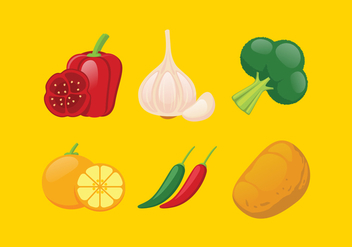 Vector Vegetables Illustration Set - vector #335387 gratis